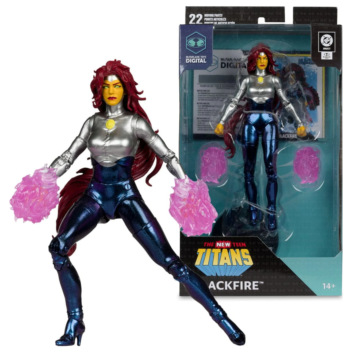 DC Direct McFarlane Toys Digital Action Figure Blackfire (The New Teen Titans) 18 cm product photo