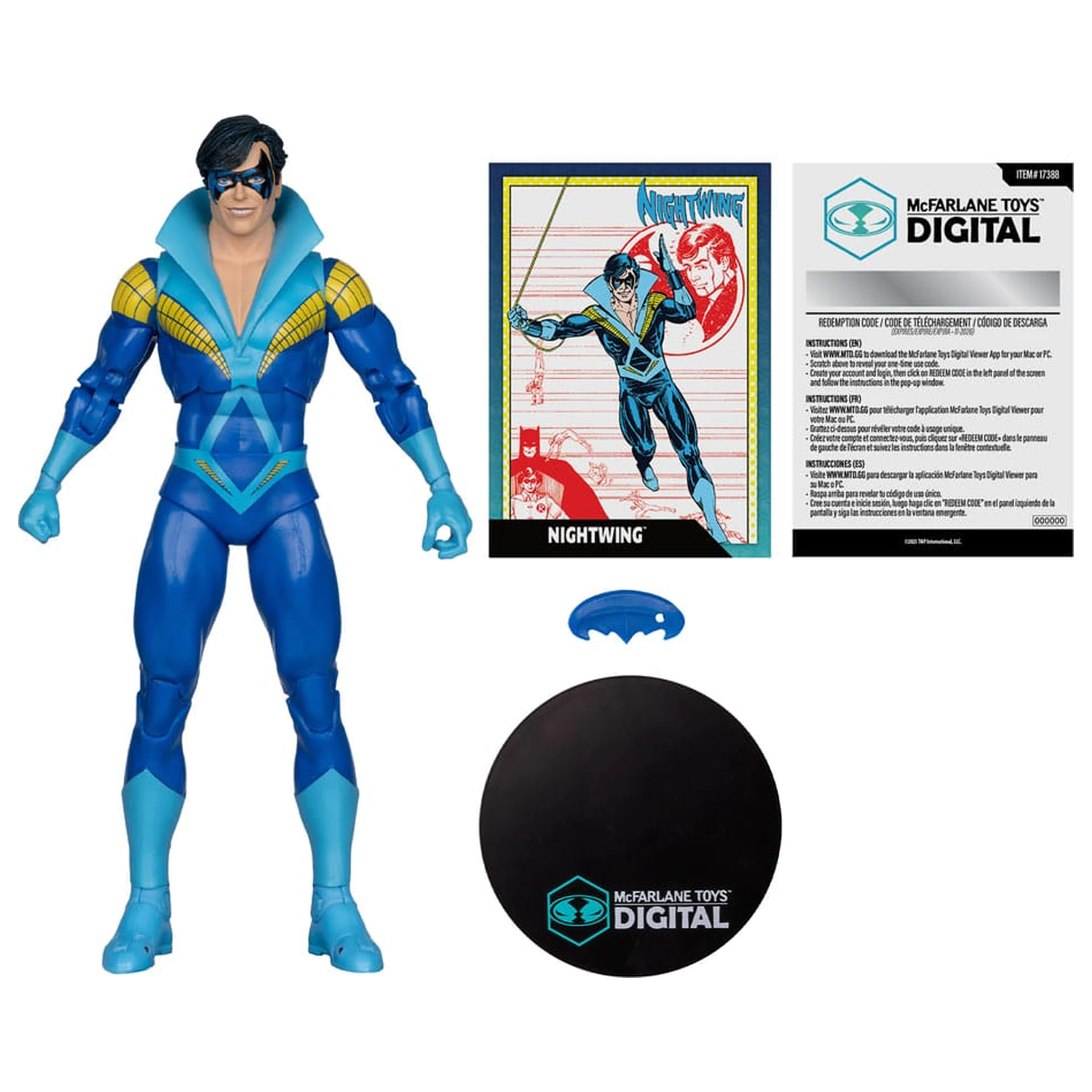 DC Direct McFarlane Toys Digital Action Figure Nightwing (Teen Titans) 18 cm product photo