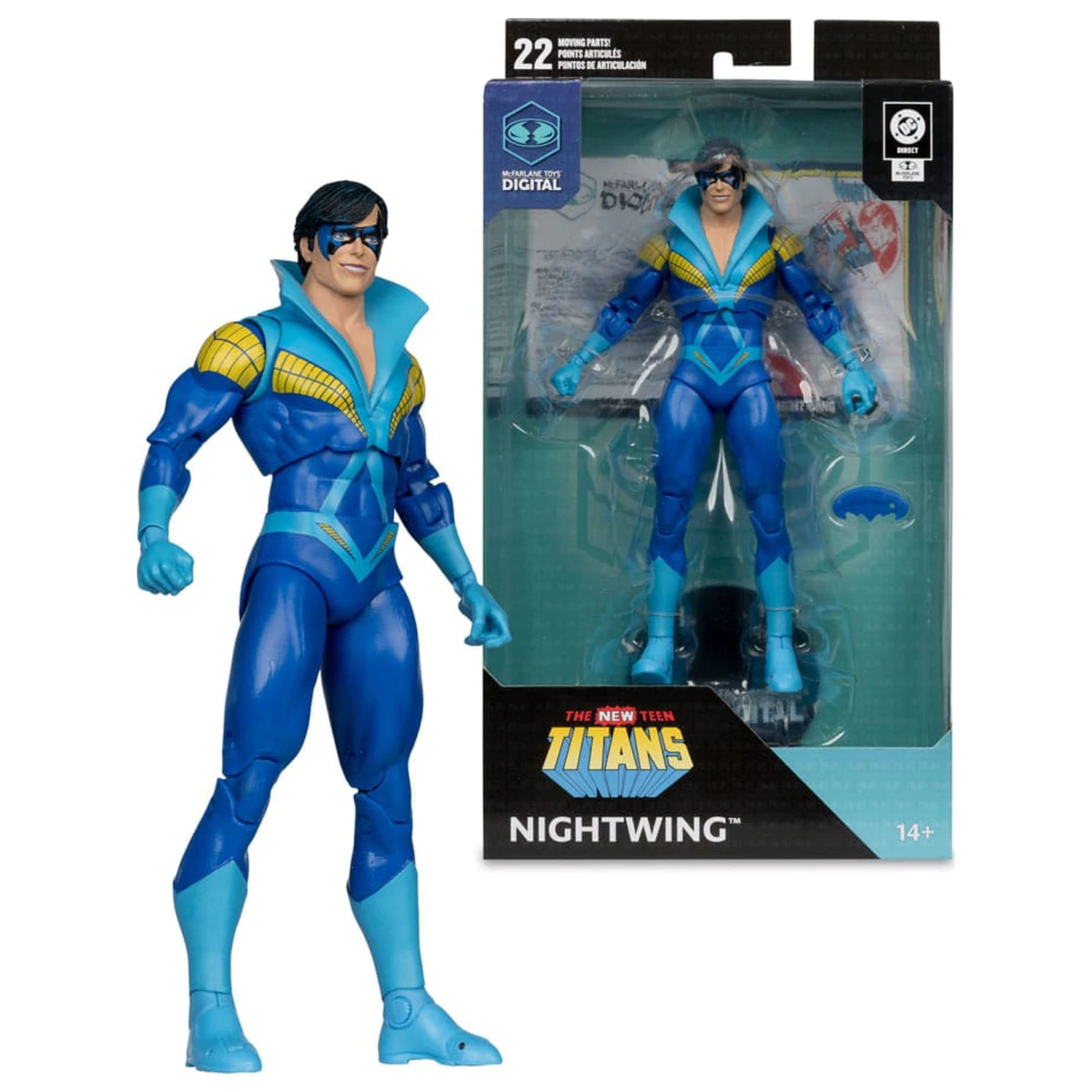 DC Direct McFarlane Toys Digital Action Figure Nightwing (Teen Titans) 18 cm product photo