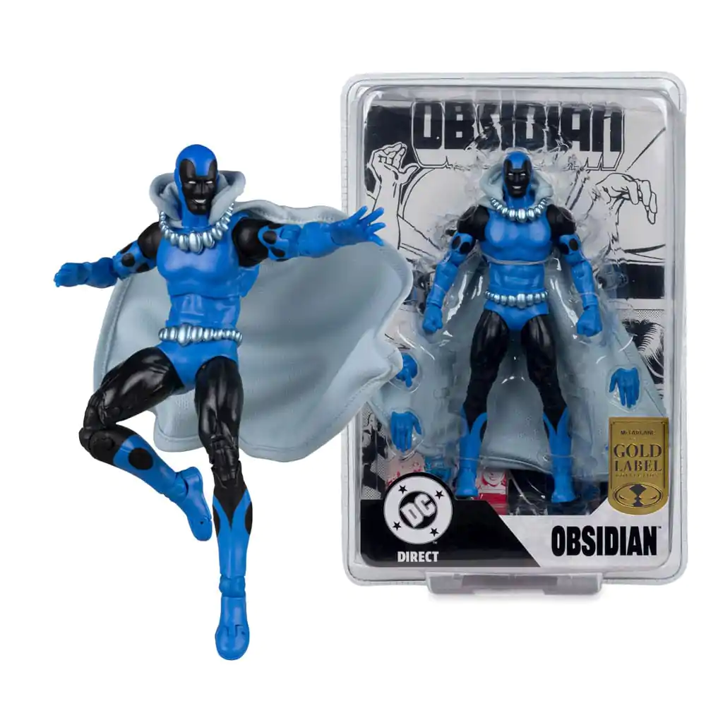 DC Direct Action Figure Obsidian (Infinity Inc #16) (Chase) (Gold Label) 18 cm  product photo