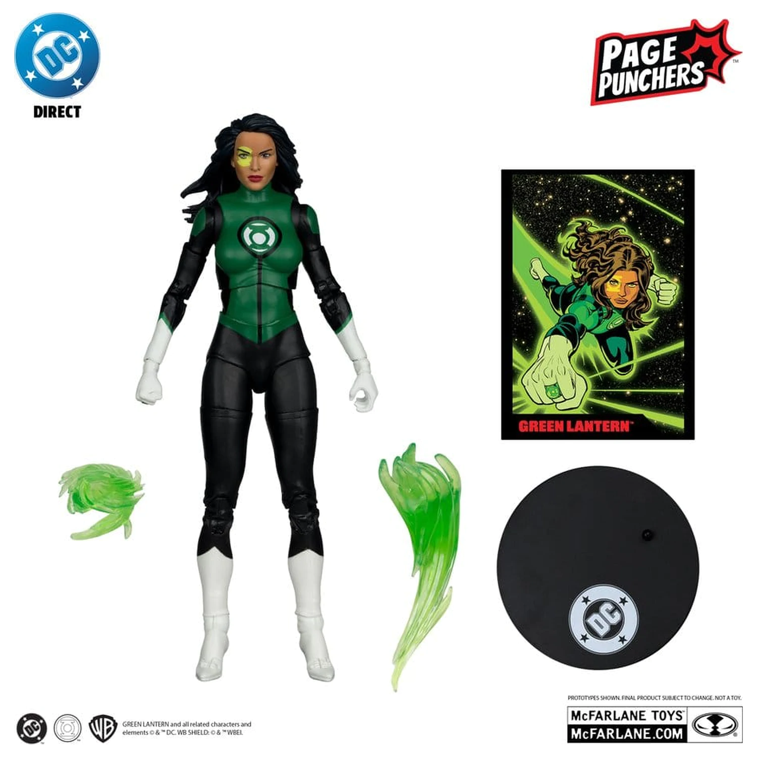 DC Direct Page Punchers Action Figure Jessica Cruz (Green Lanterns # 48) (Red Platinum Edition) 18 cm product photo