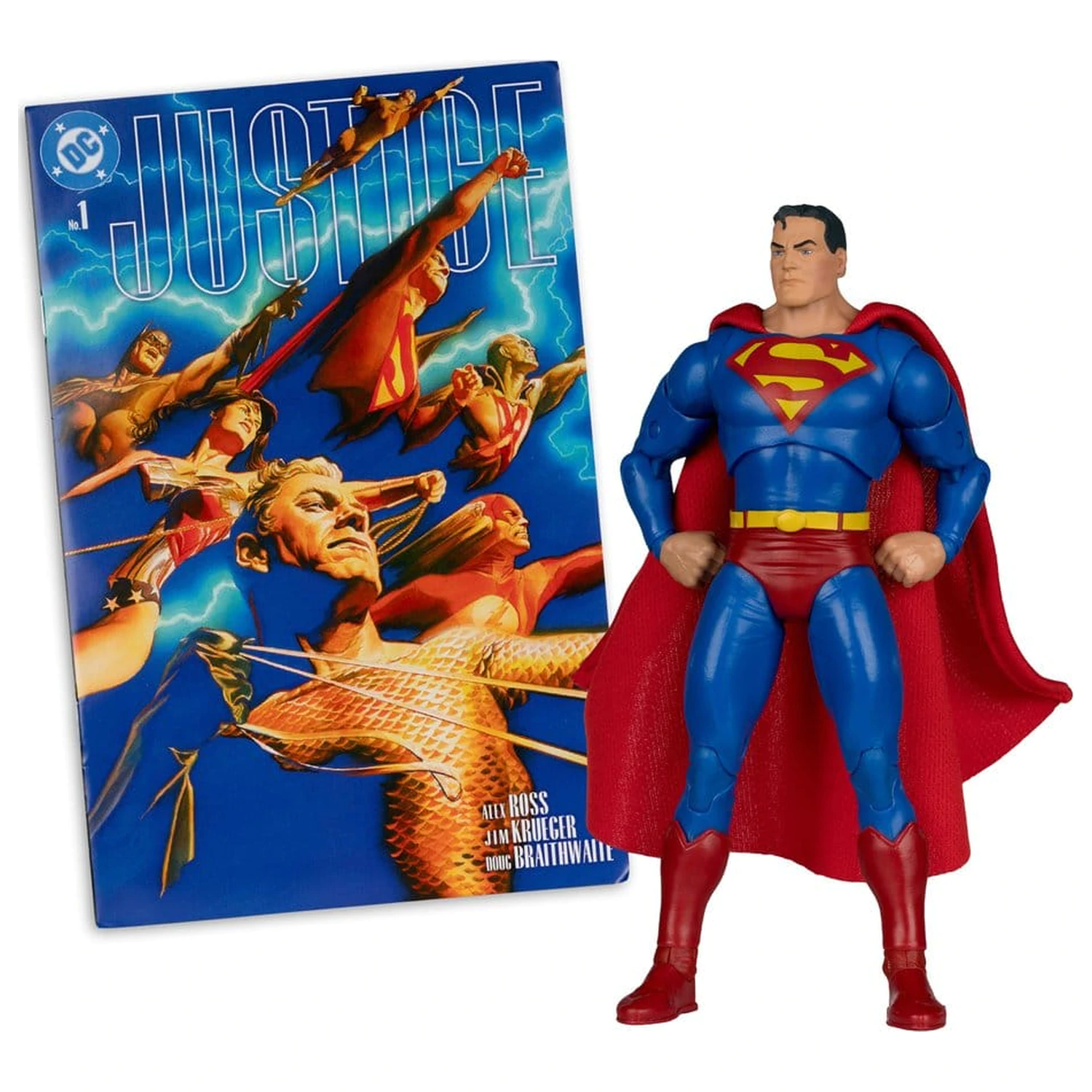 DC Direct Page Punchers Action Figure Superman (Justice #1) (Red Platinum Edition) 19 cm product photo