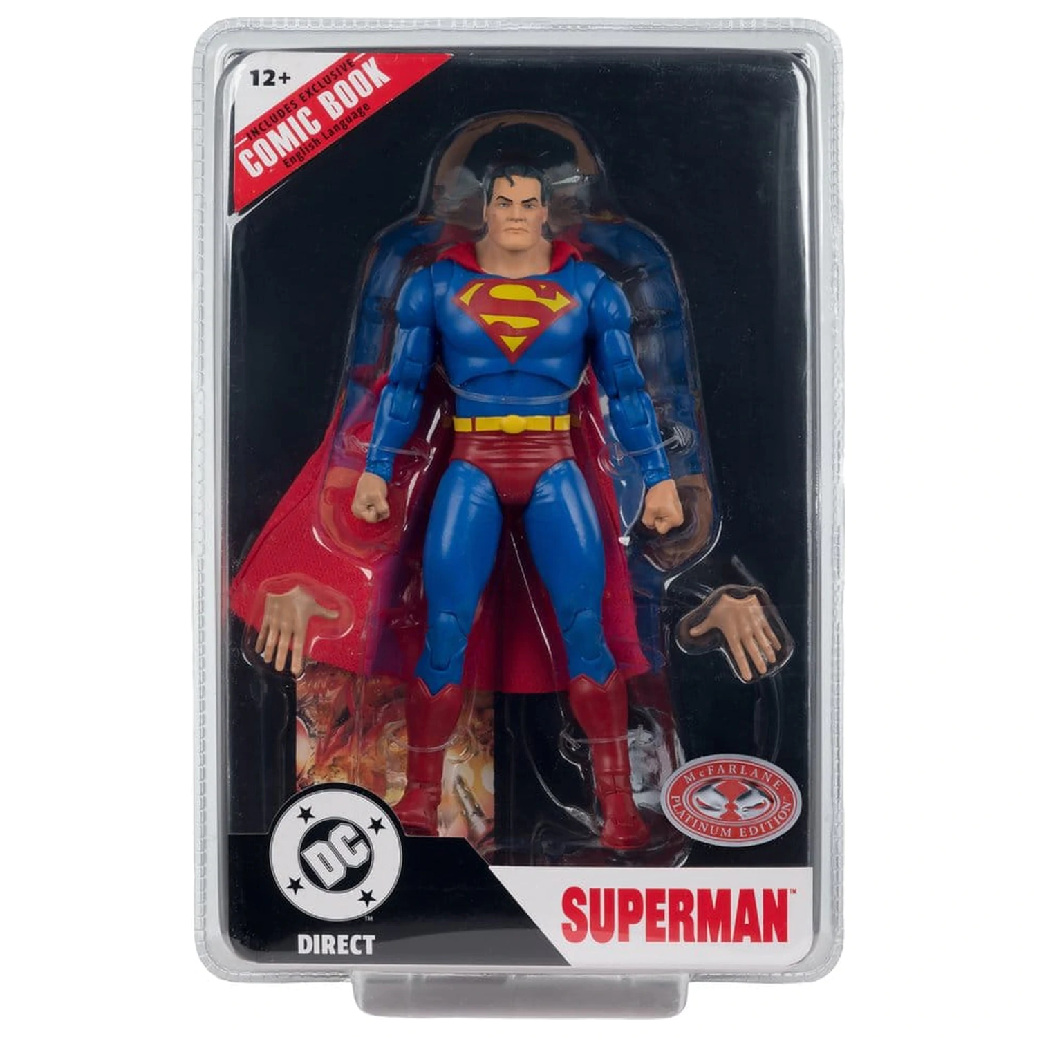 DC Direct Page Punchers Action Figure Superman (Justice #1) (Red Platinum Edition) 19 cm product photo