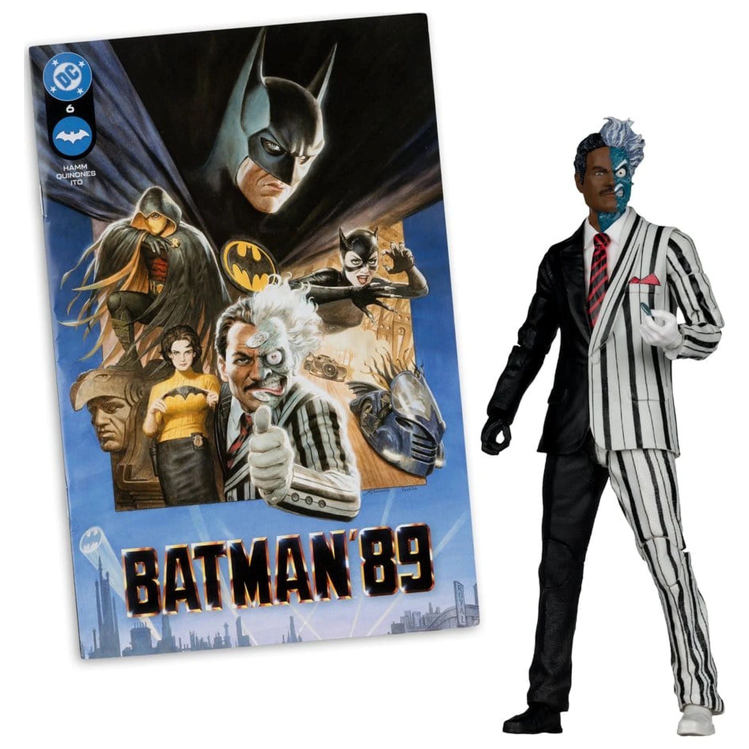 DC Direct Page Punchers Action Figure Two-Face (Batman 89) (Red Platinum Edition) 19 cm product photo