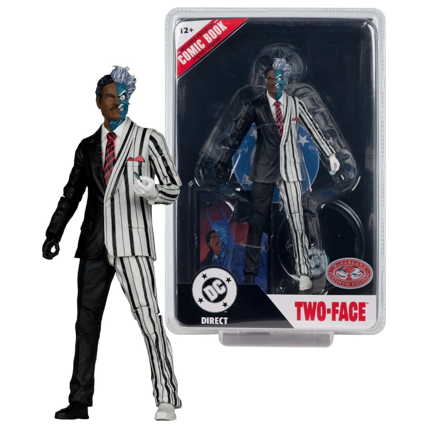 DC Direct Page Punchers Action Figure Two-Face (Batman 89) (Red Platinum Edition) 19 cm product photo