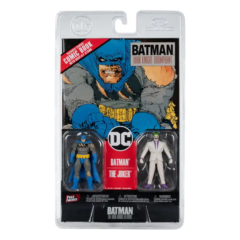 DC Direct Page Punchers Action Figure 2-Pack Batman & The Joker (Batman: The Dark Knight Returns) 8 cm termékfotó