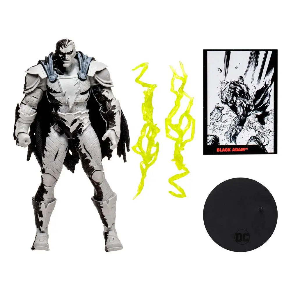 DC Direct Page Punchers Action Figure Black Adam with Black Adam Comic (Line Art Variant) product photo