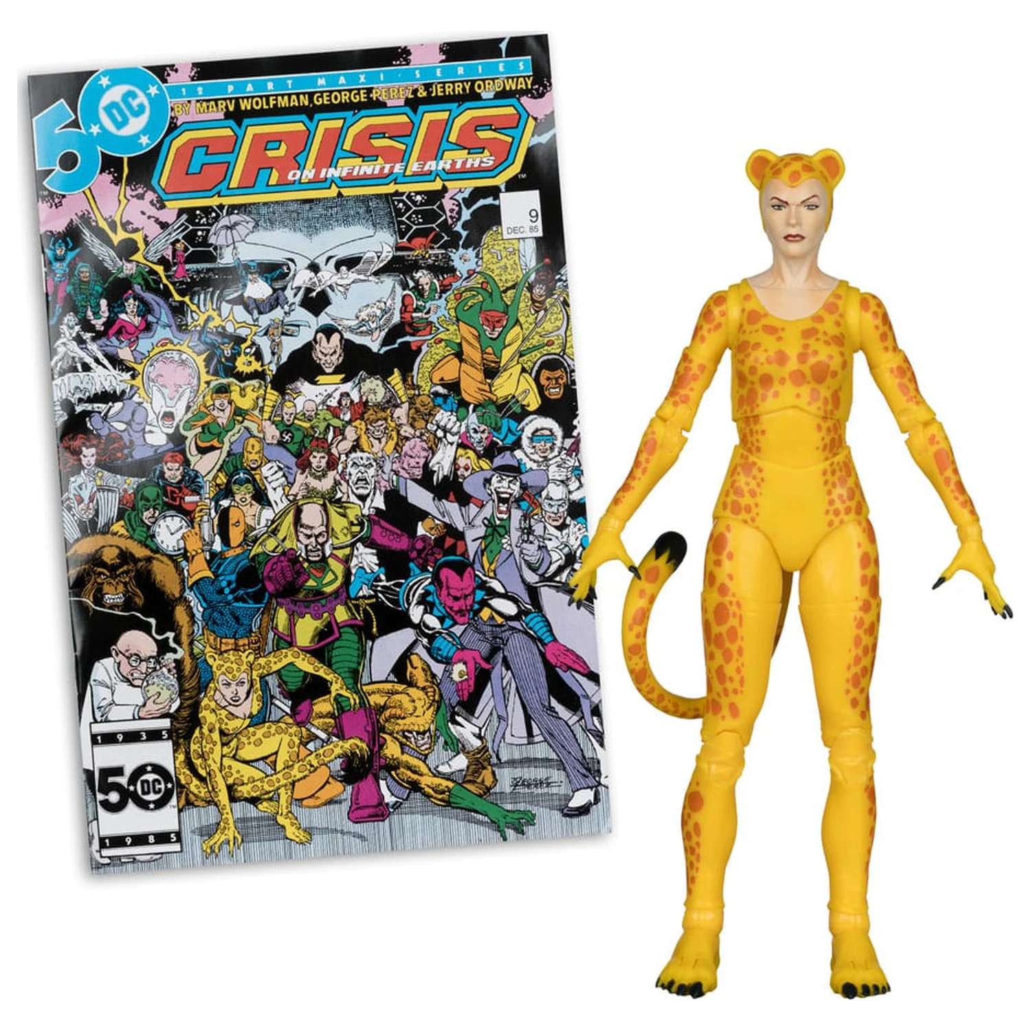 DC Direct Page Punchers Action Figure Cheetah (Crisis on Infinite Earths)(Red Platinum Edition) 17 cm product photo