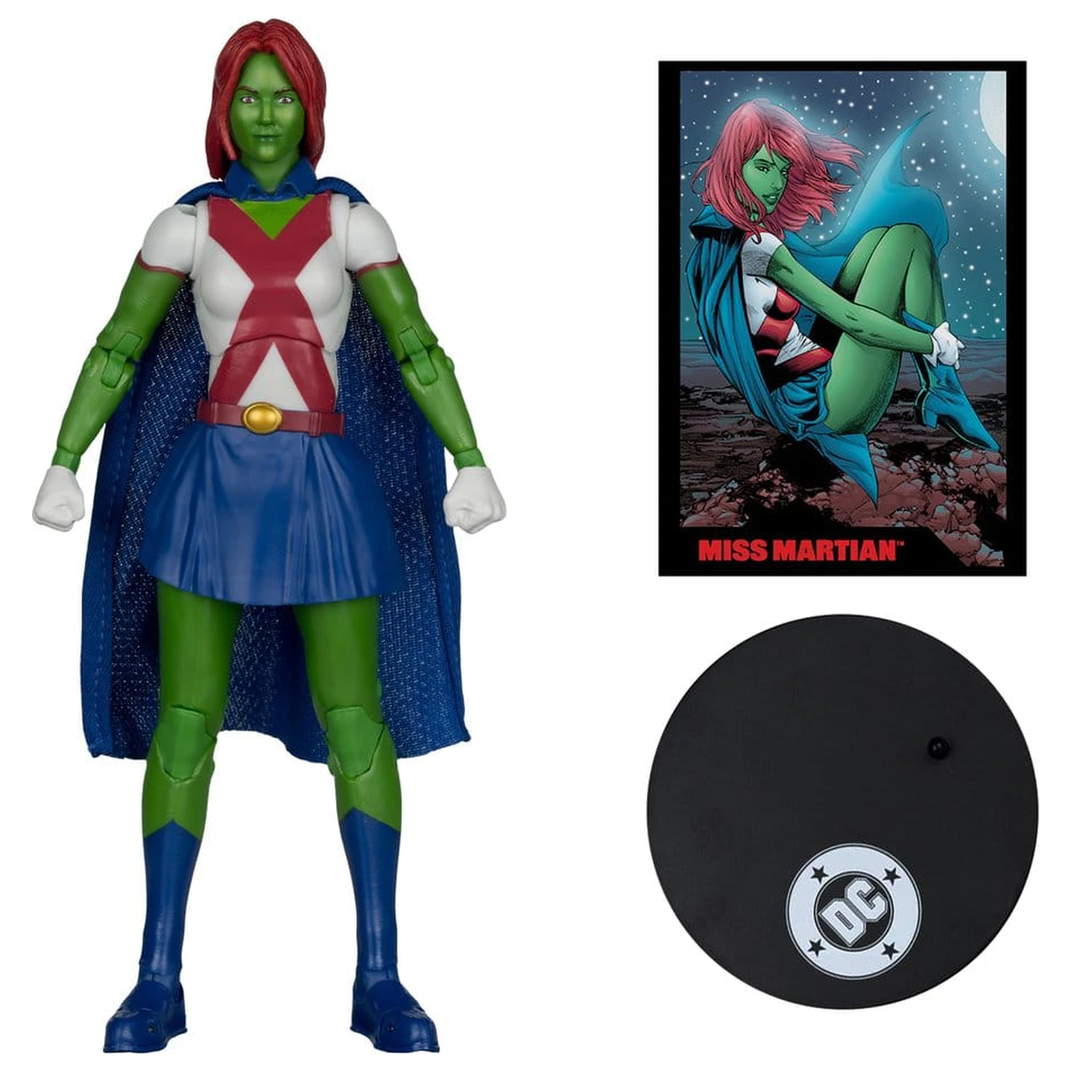 DC Direct Page Punchers Action Figure Miss Martian (Teen Titans #41) (Red Platinum Edition) 17 cm product photo