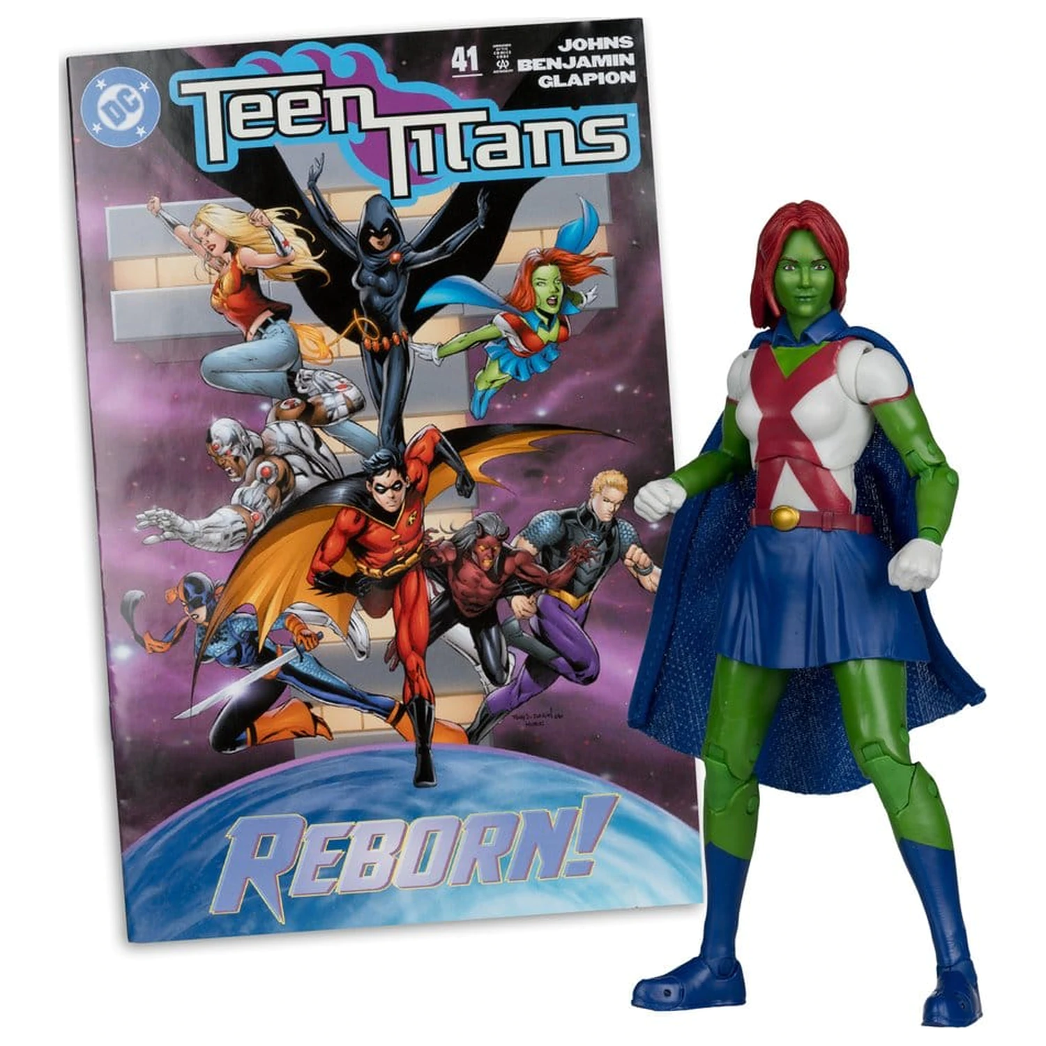 DC Direct Page Punchers Action Figure Miss Martian (Teen Titans #41) (Red Platinum Edition) 17 cm product photo