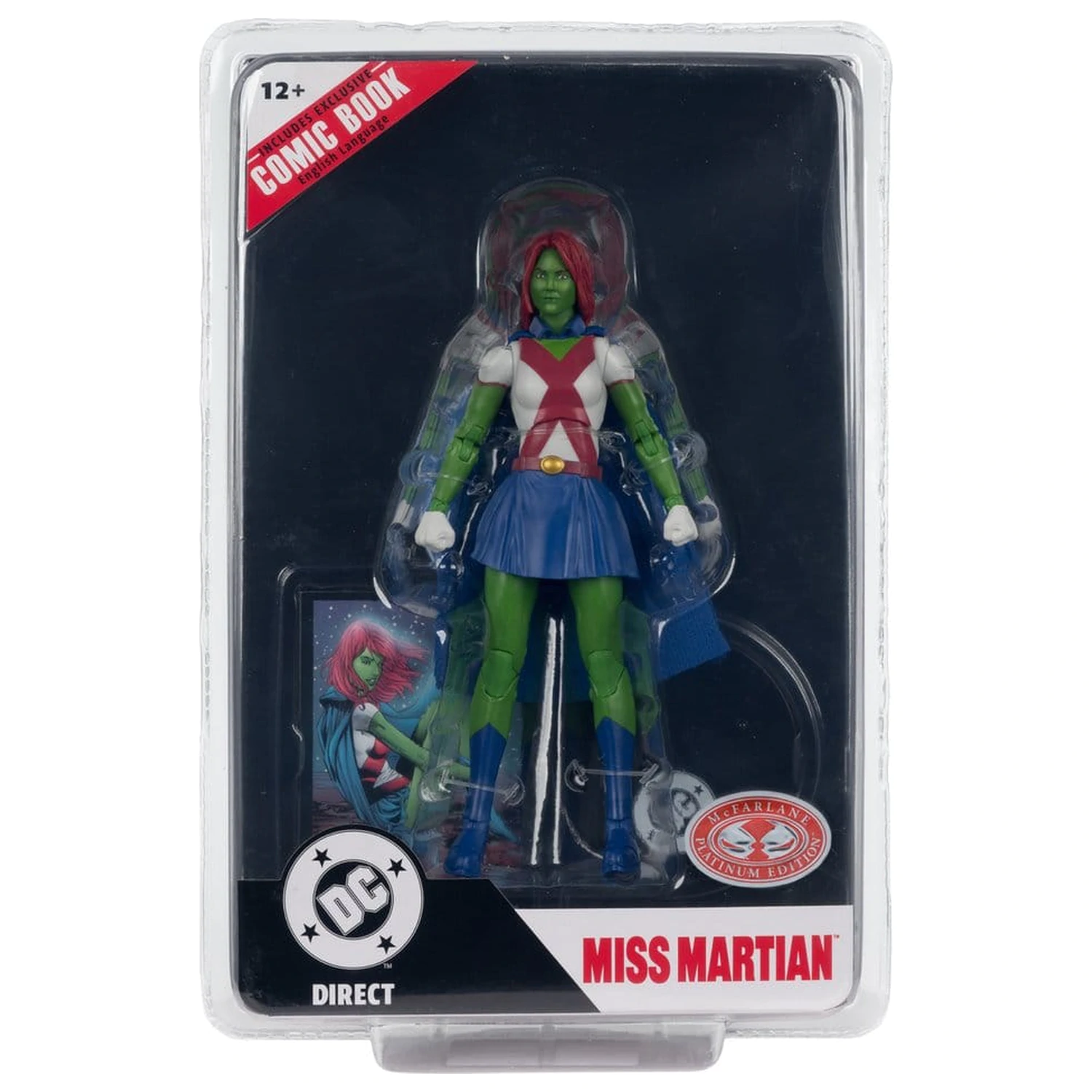 DC Direct Page Punchers Action Figure Miss Martian (Teen Titans #41) (Red Platinum Edition) 17 cm product photo
