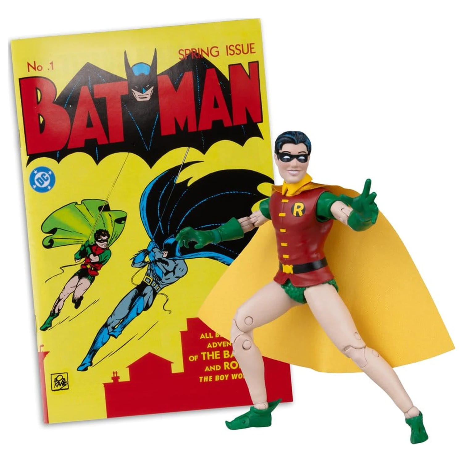 DC Direct Page Punchers Action Figure Robin Dick Grayson (Batman #1) (Red Platinum Edition) 14 cm product photo