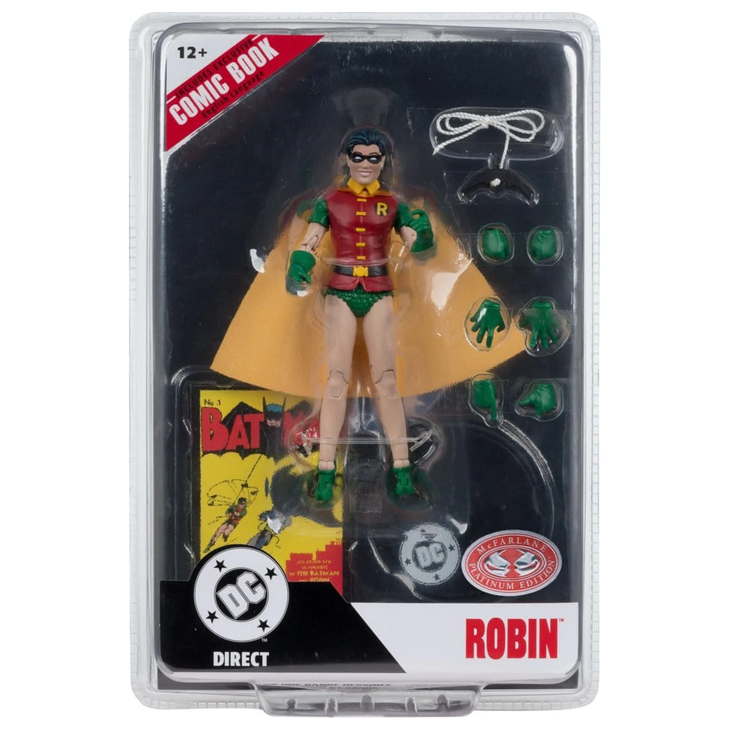 DC Direct Page Punchers Action Figure Robin Dick Grayson (Batman #1) (Red Platinum Edition) 14 cm product photo