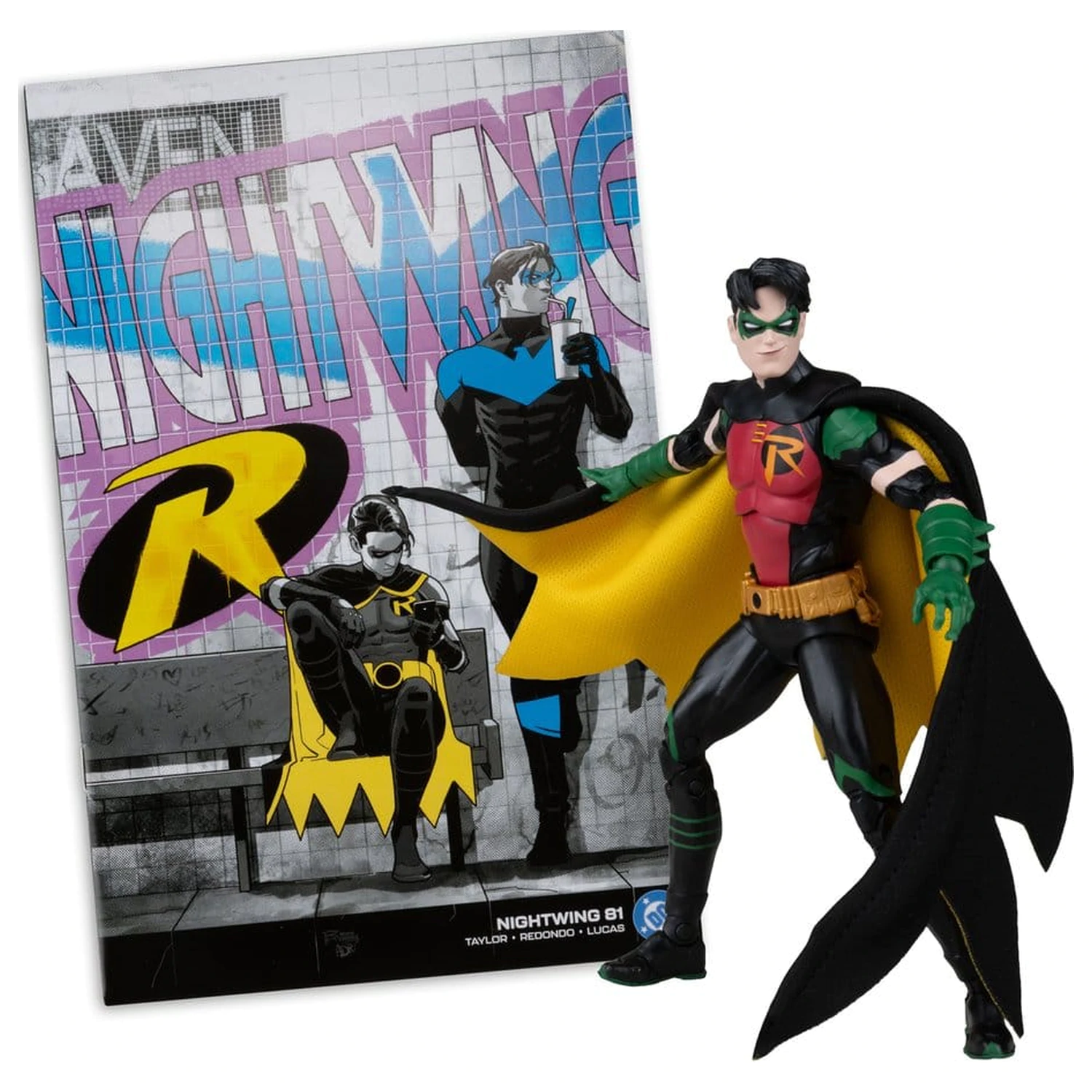 DC Direct Page Punchers Action Figure Robin Tim Drake (Nightwing #81) (Red Platinum Edition) 18 cm product photo