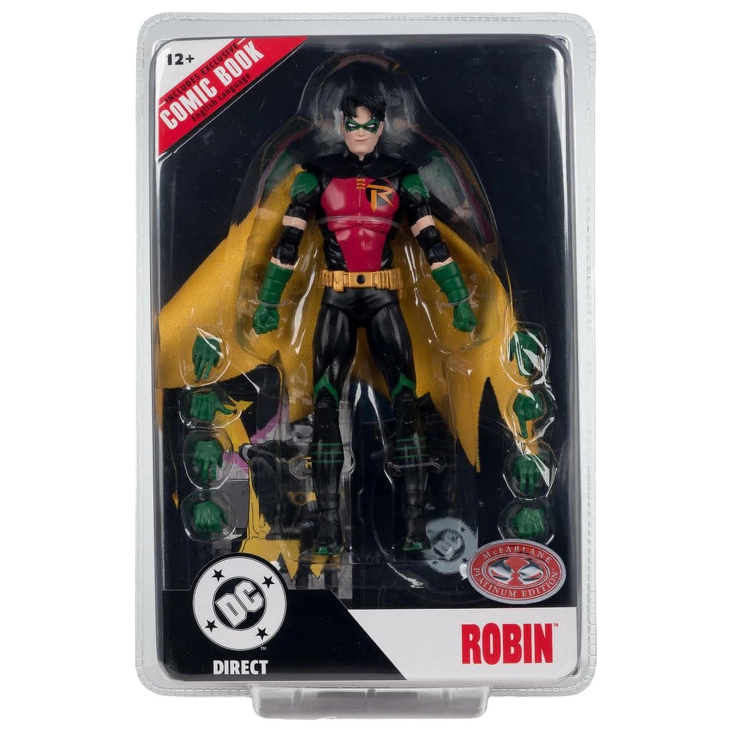 DC Direct Page Punchers Action Figure Robin Tim Drake (Nightwing #81) (Red Platinum Edition) 18 cm product photo