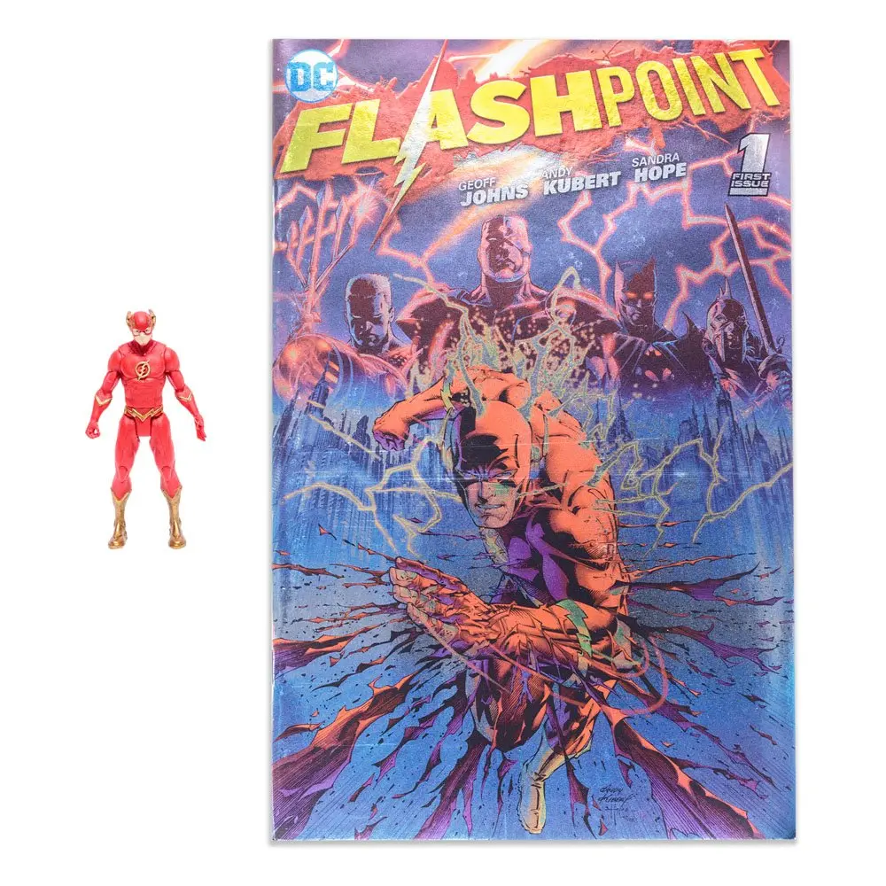 DC Direct Page Punchers Action Figure The Flash (Flashpoint) Metallic Cover Variant (SDCC) 8 cm product photo