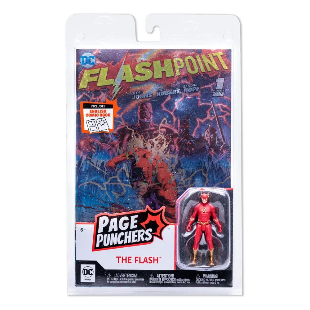 DC Direct Page Punchers Action Figure The Flash (Flashpoint) Metallic Cover Variant (SDCC) 8 cm product photo