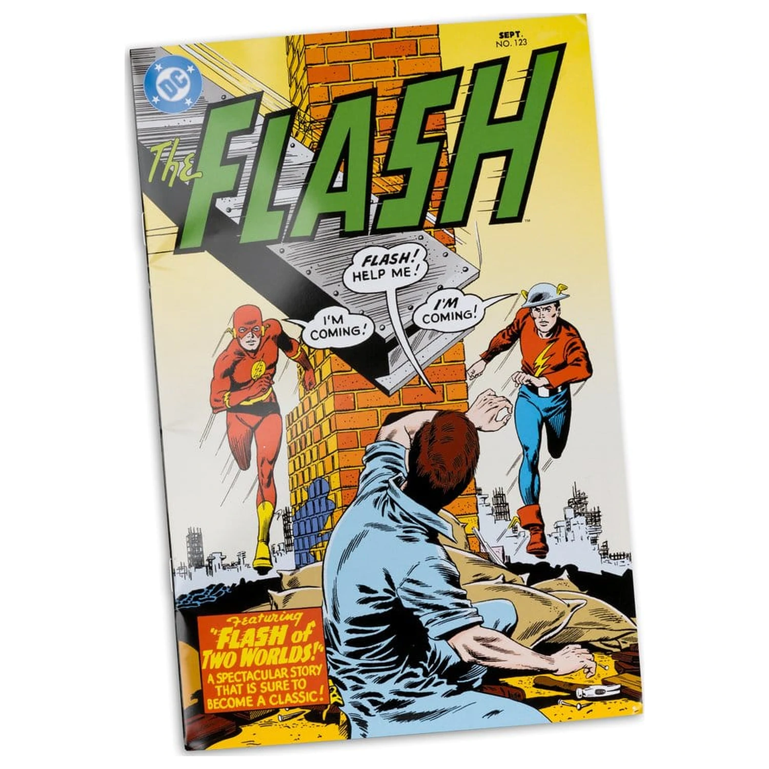 DC Direct Page Punchers Action Figure The Flash Jay Garrick (The Flash #123) (Red Platinum Edition) 18 cm product photo