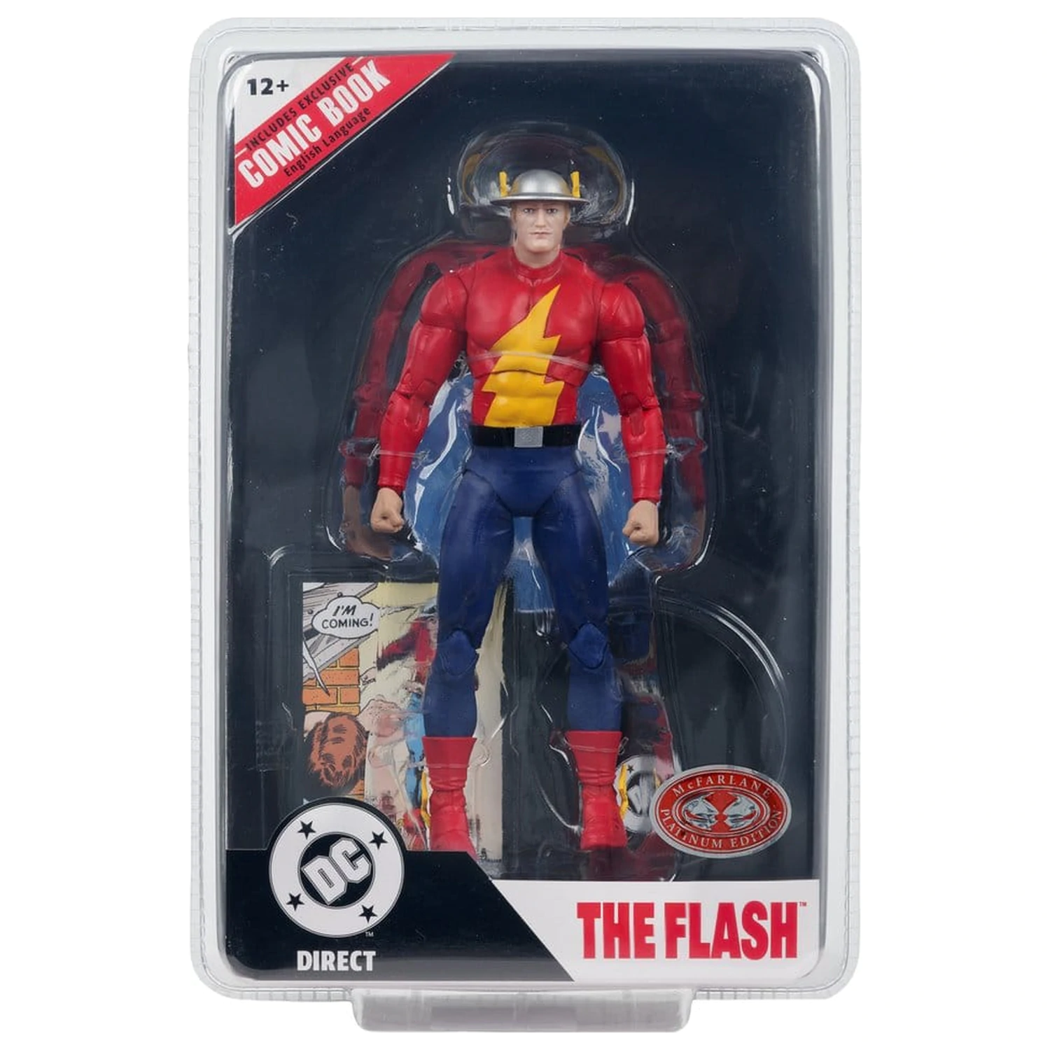 DC Direct Page Punchers Action Figure The Flash Jay Garrick (The Flash #123) (Red Platinum Edition) 18 cm product photo