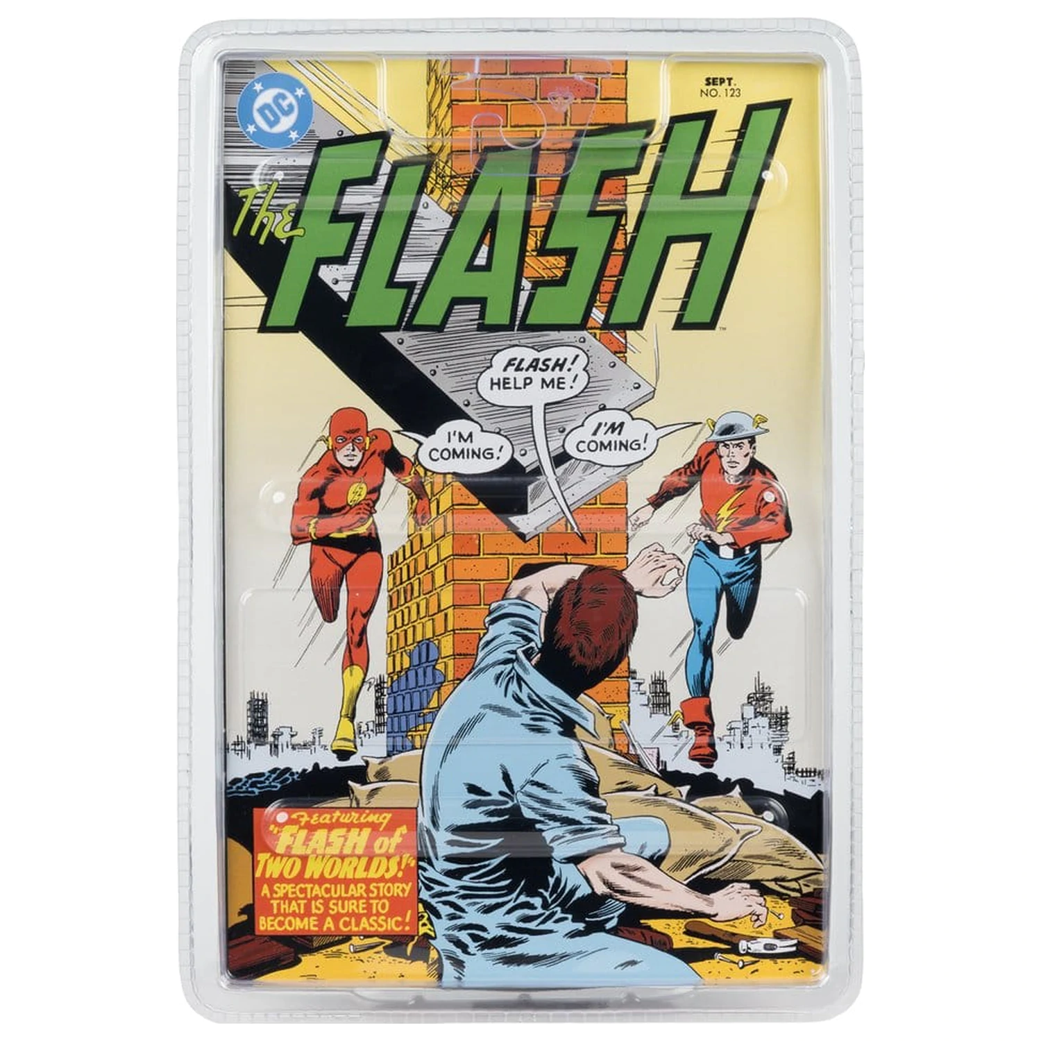 DC Direct Page Punchers Action Figure The Flash Jay Garrick (The Flash #123) (Red Platinum Edition) 18 cm product photo
