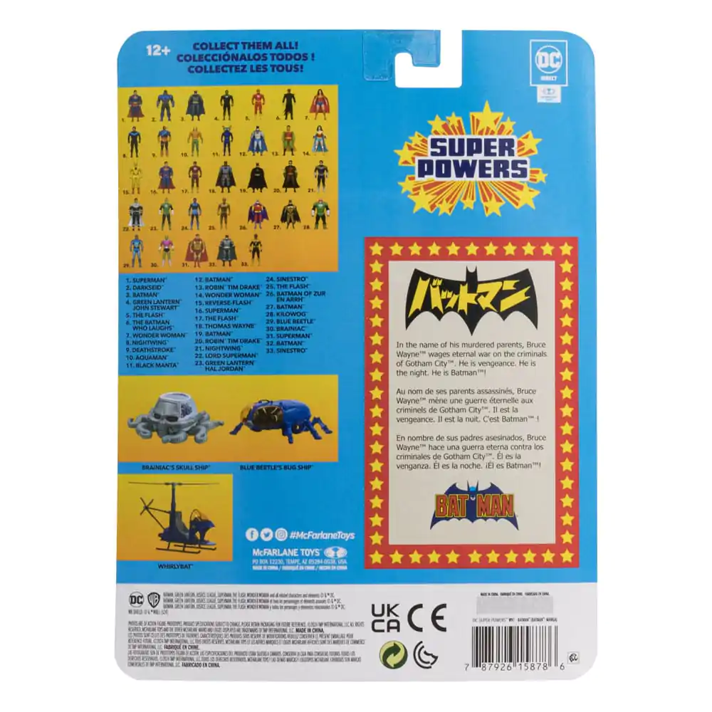 DC Direct Super Powers Action Figure Batman (Manga) 13 cm termékfotó