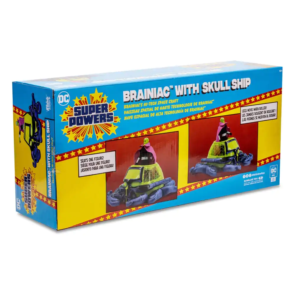 DC Direct Super Powers Action Figure with Vehicles Brainiac with Skull Ship (Gold Label) 12 cm product photo