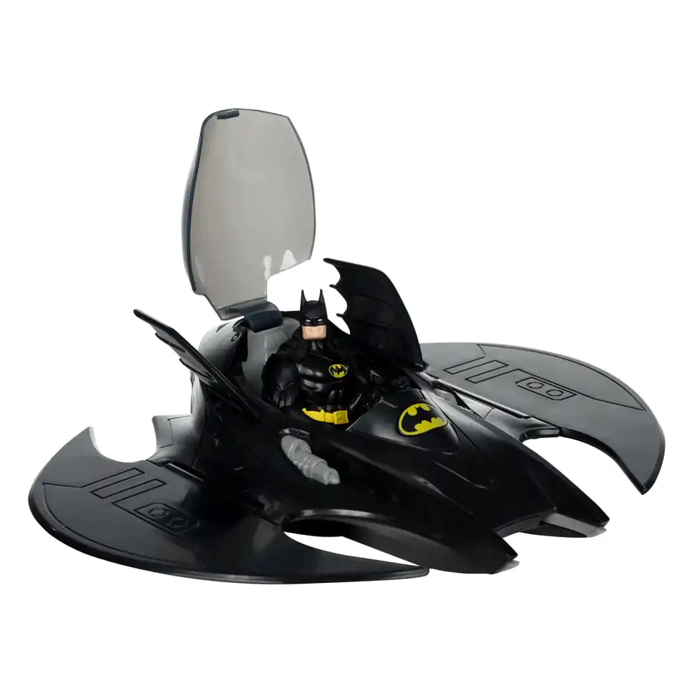 DC Direct Super Powers Action Figure Pack of 3 Batman (Black Suit), The Whirly &amp; The Batwing (Black) (Gold Label) (SDCC) 13 cm product photo