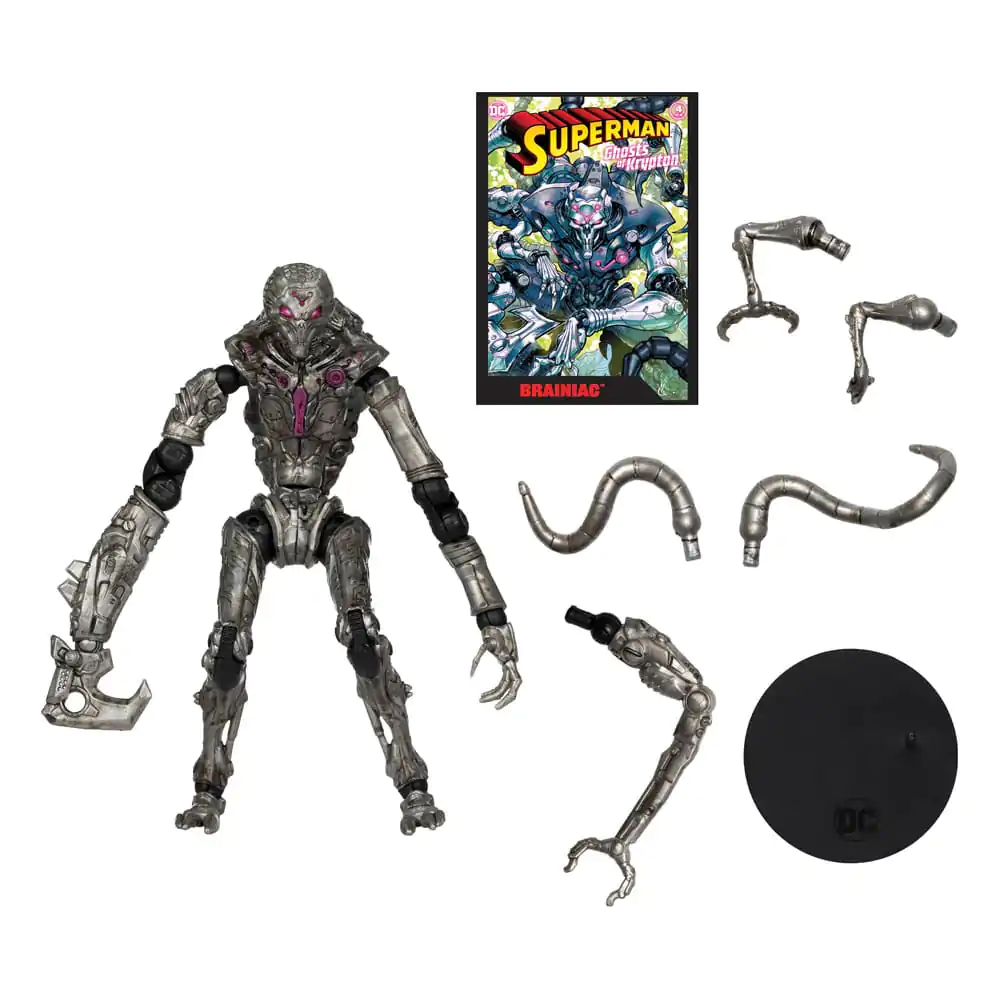DC Direct Action Figure &amp; Comic Book Superman Wave 5 Brainiac (Gold Label) (Ghosts of Krypton) 18 cm product photo