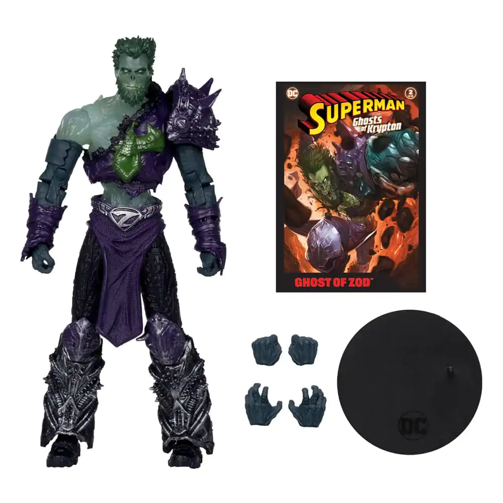 DC Direct Action Figure &amp; Comic Book Superman Wave 5 Ghost of Zod (Gold Label) (Ghosts of Krypton) 18 cm product photo