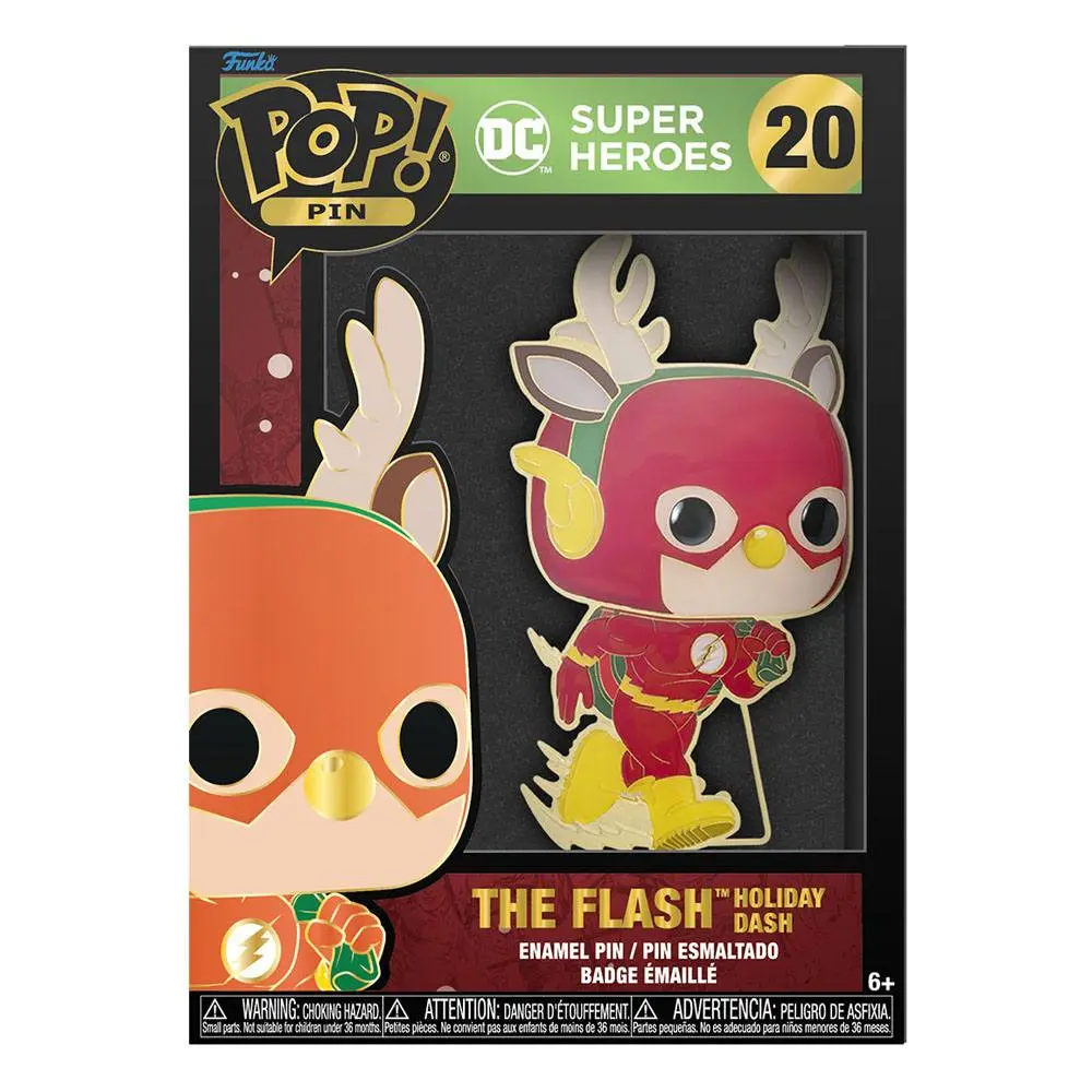 DC Holiday POP! Enamel Pin Flash 10 cm product photo