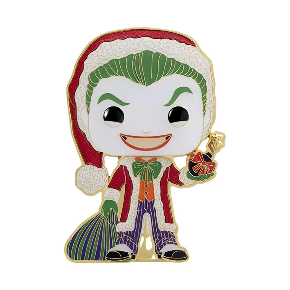 DC Holiday POP! Enamel Pin Joker 10 cm product photo