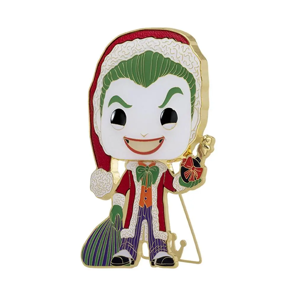 DC Holiday POP! Enamel Pin Joker 10 cm product photo