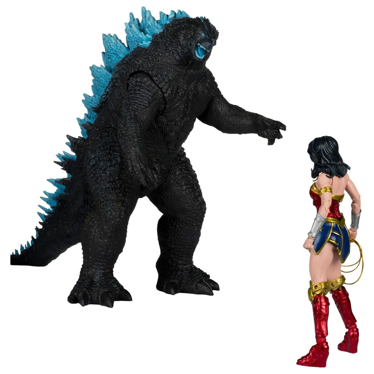 DC Justice League Monsterverse DC Multiverse Action Figures 2-Pack Wonder Woman Vs. Atomic Blast Godzilla 18 cm  product photo