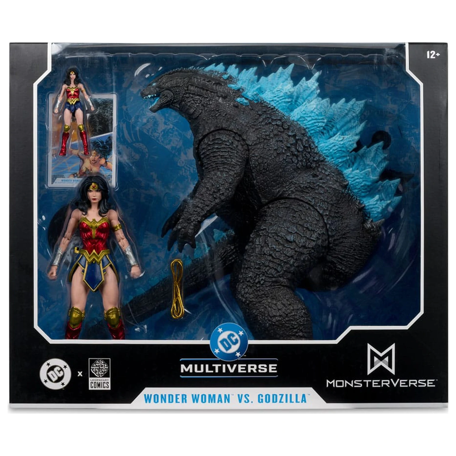 DC Justice League Monsterverse DC Multiverse Action Figures 2-Pack Wonder Woman Vs. Atomic Blast Godzilla 18 cm  product photo