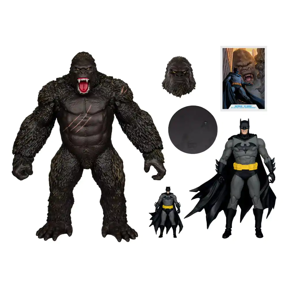 DC Justice League Monsterverse DC Multiverse Action Figures 2-Pack Batman & Kong 29 cm termékfotó