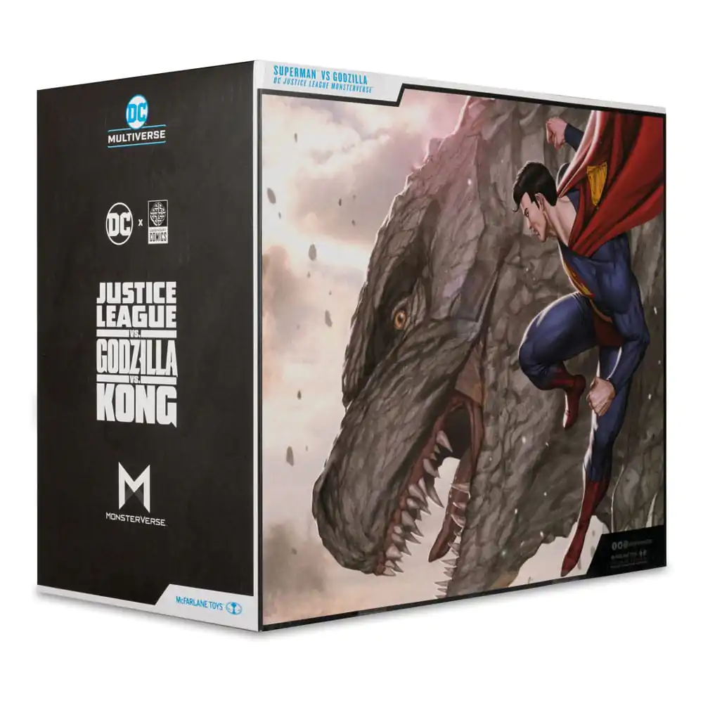 DC Justice League Monsterverse DC Multiverse Action Figures 2-Pack Superman Vs. Godzilla 30 cm product photo