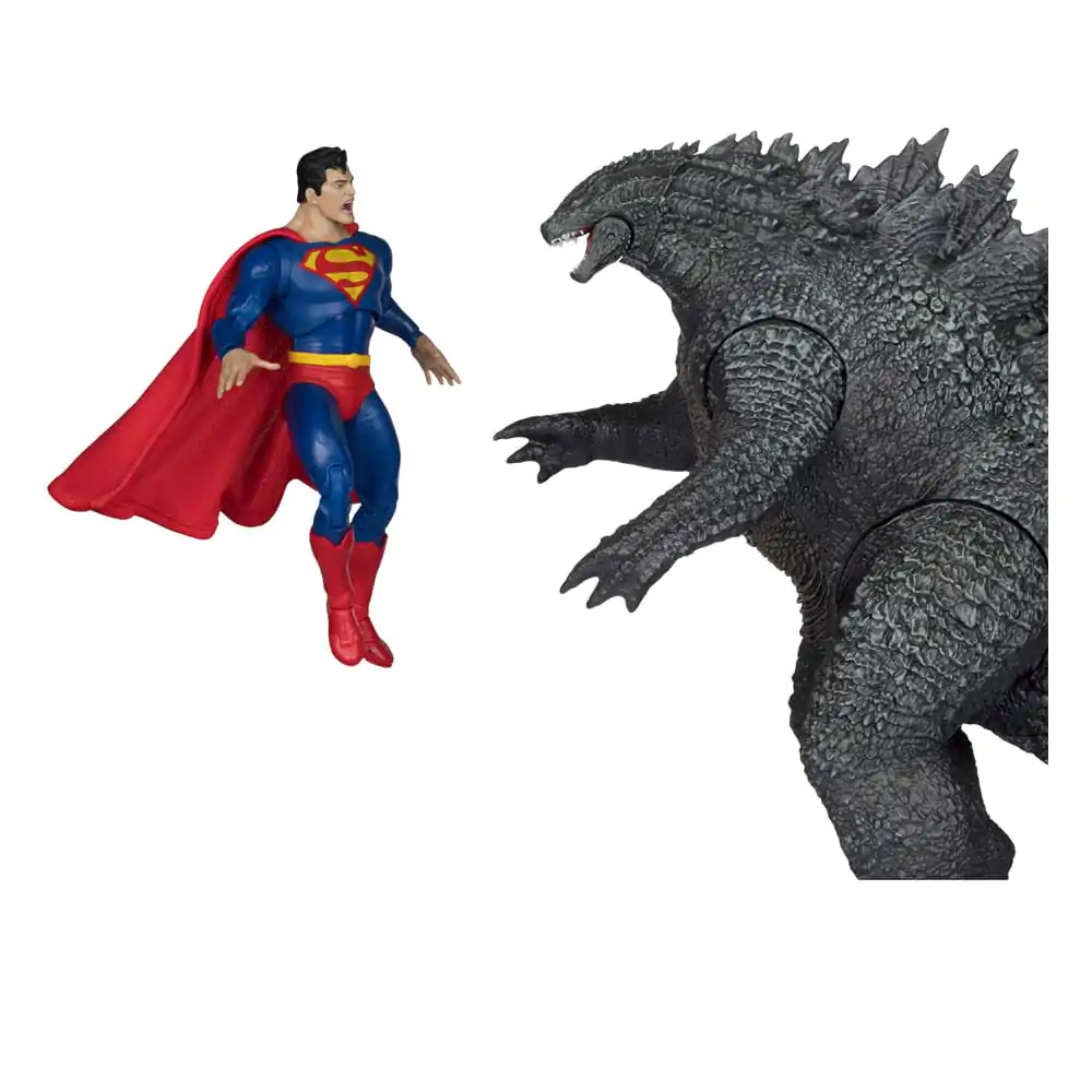 DC Justice League Monsterverse DC Multiverse Action Figures 2-Pack Superman Vs. Godzilla 30 cm product photo