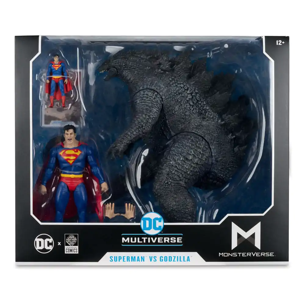 DC Justice League Monsterverse DC Multiverse Action Figures 2-Pack Superman Vs. Godzilla 30 cm product photo