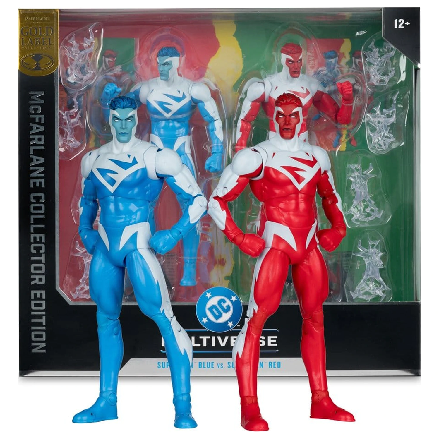 DC Multiverse Action Figures 2-Pack Superman Blue vs. Superman Red (Gold Label) 18 cm product photo