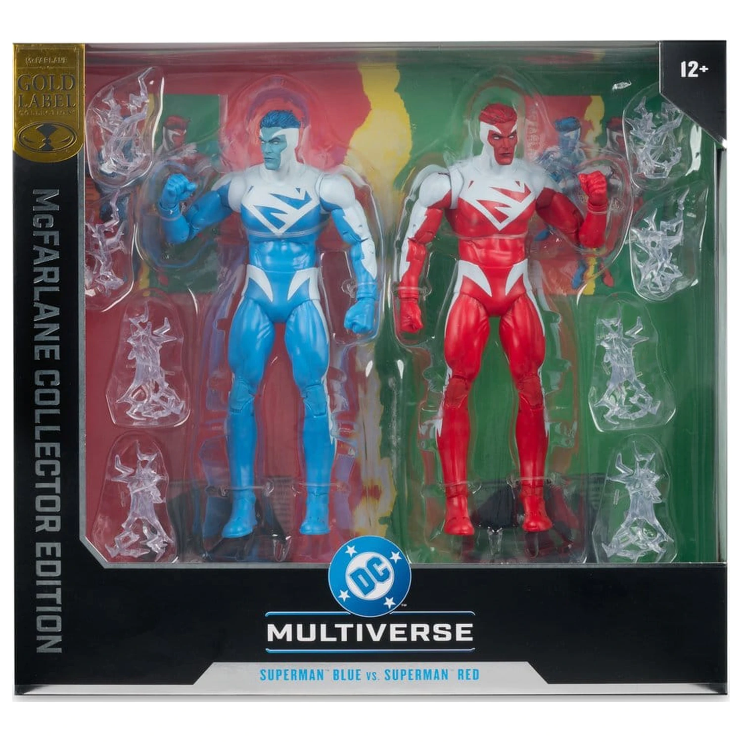 DC Multiverse Action Figures 2-Pack Superman Blue vs. Superman Red (Gold Label) 18 cm product photo
