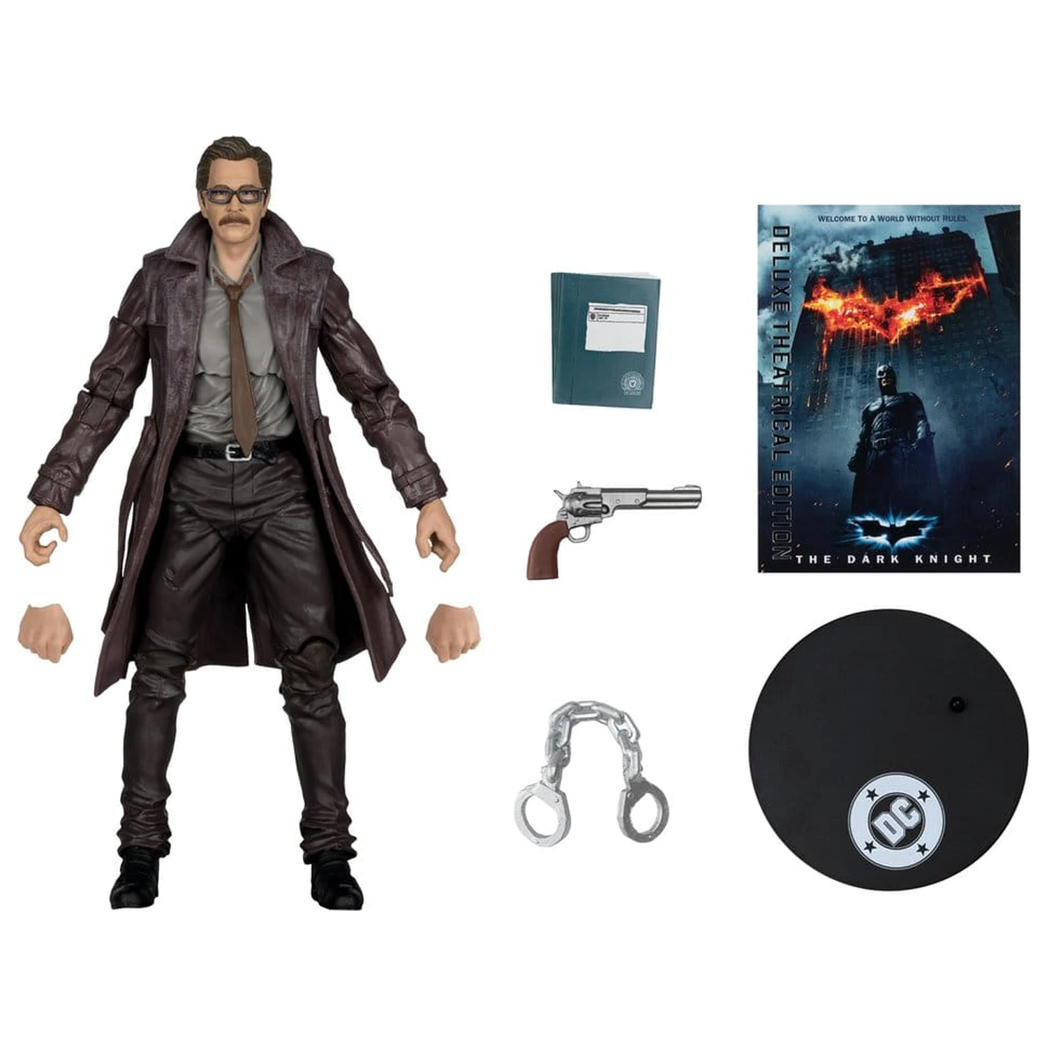 DC Multiverse Action Figure Commissioner James Gordon (The Dark Knight Trilogy) Deluxe Theatrical Edition 18 cm product photo
