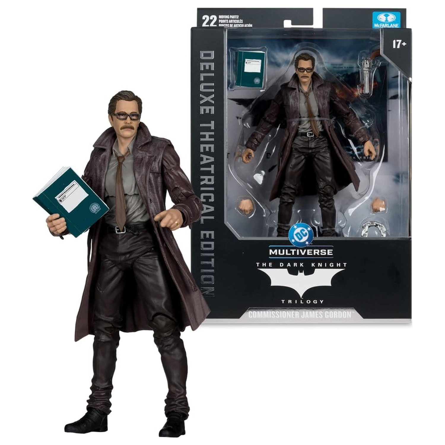 DC Multiverse Action Figure Commissioner James Gordon (The Dark Knight Trilogy) Deluxe Theatrical Edition 18 cm product photo