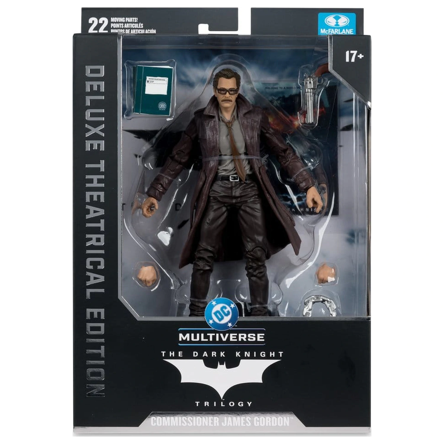 DC Multiverse Action Figure Commissioner James Gordon (The Dark Knight Trilogy) Deluxe Theatrical Edition 18 cm product photo