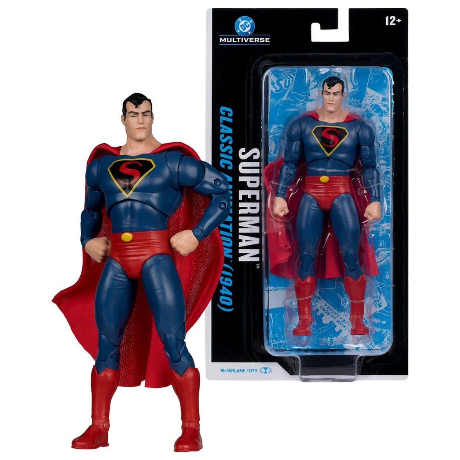 DC Multiverse Action Figure Superman (Classic Animation 1940) 19 cm product photo