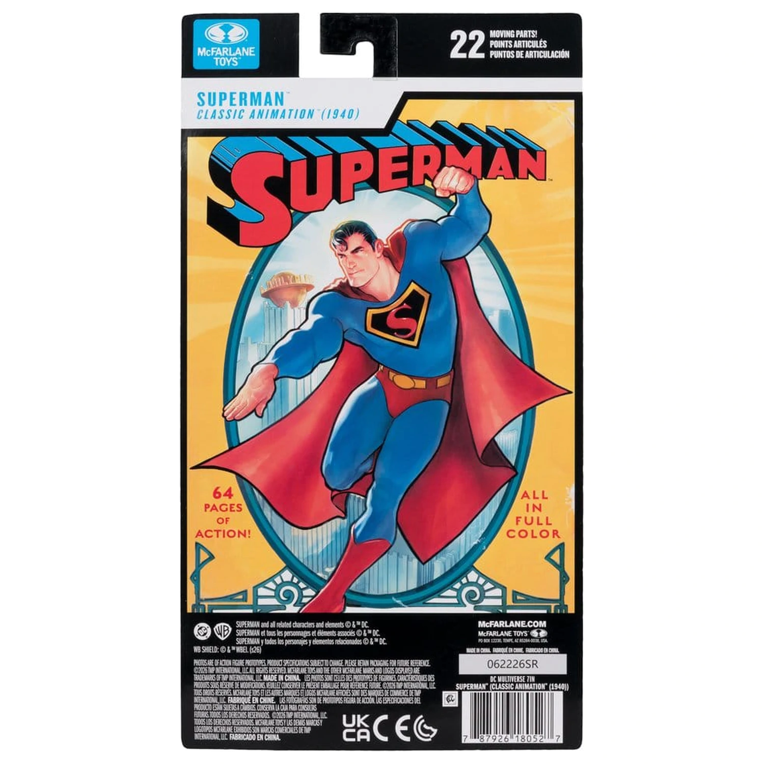 DC Multiverse Action Figure Superman (Classic Animation 1940) 19 cm product photo