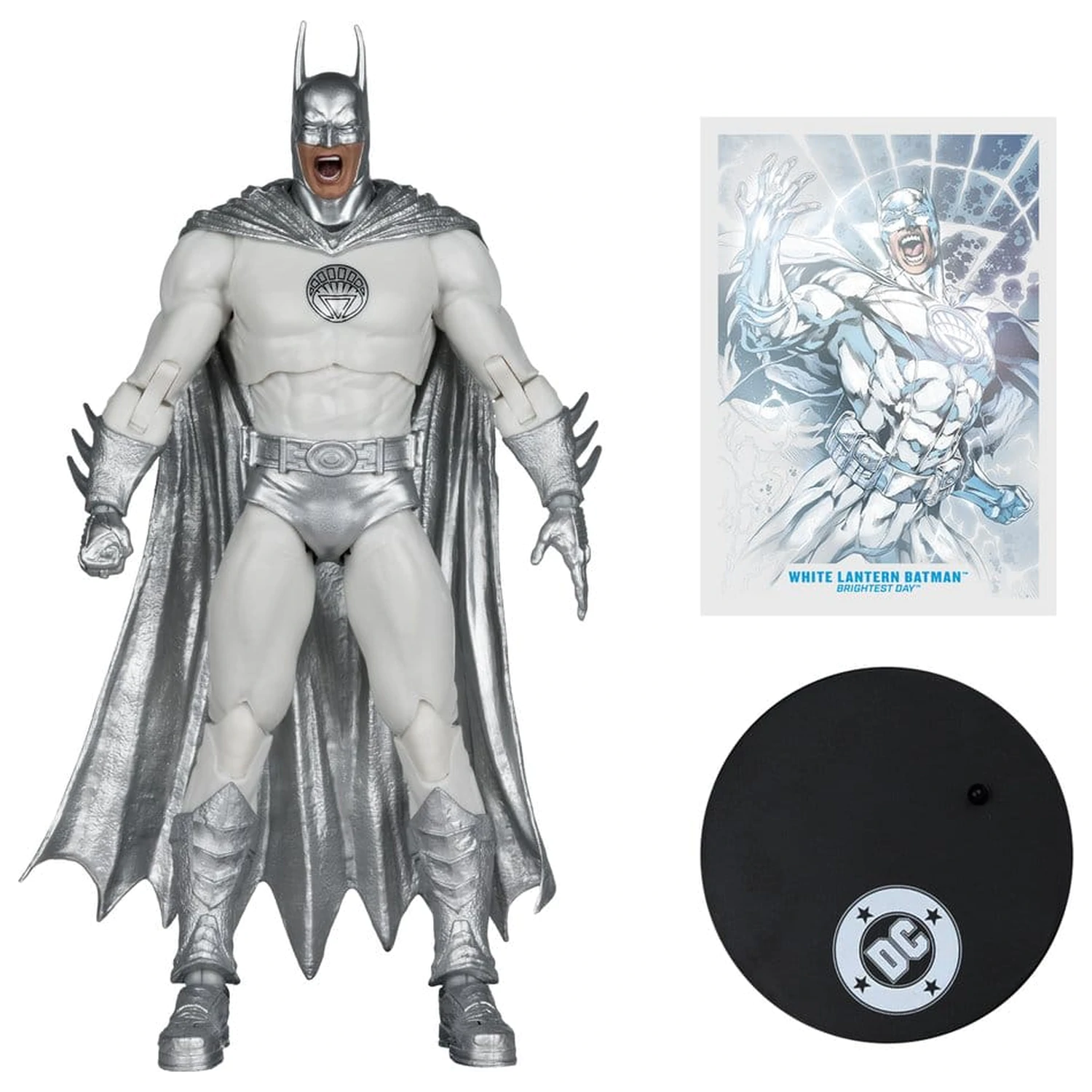 DC Multiverse Action Figure White Lantern Batman (Brightest Day) (Red Platinum Edition) 18 cm product photo