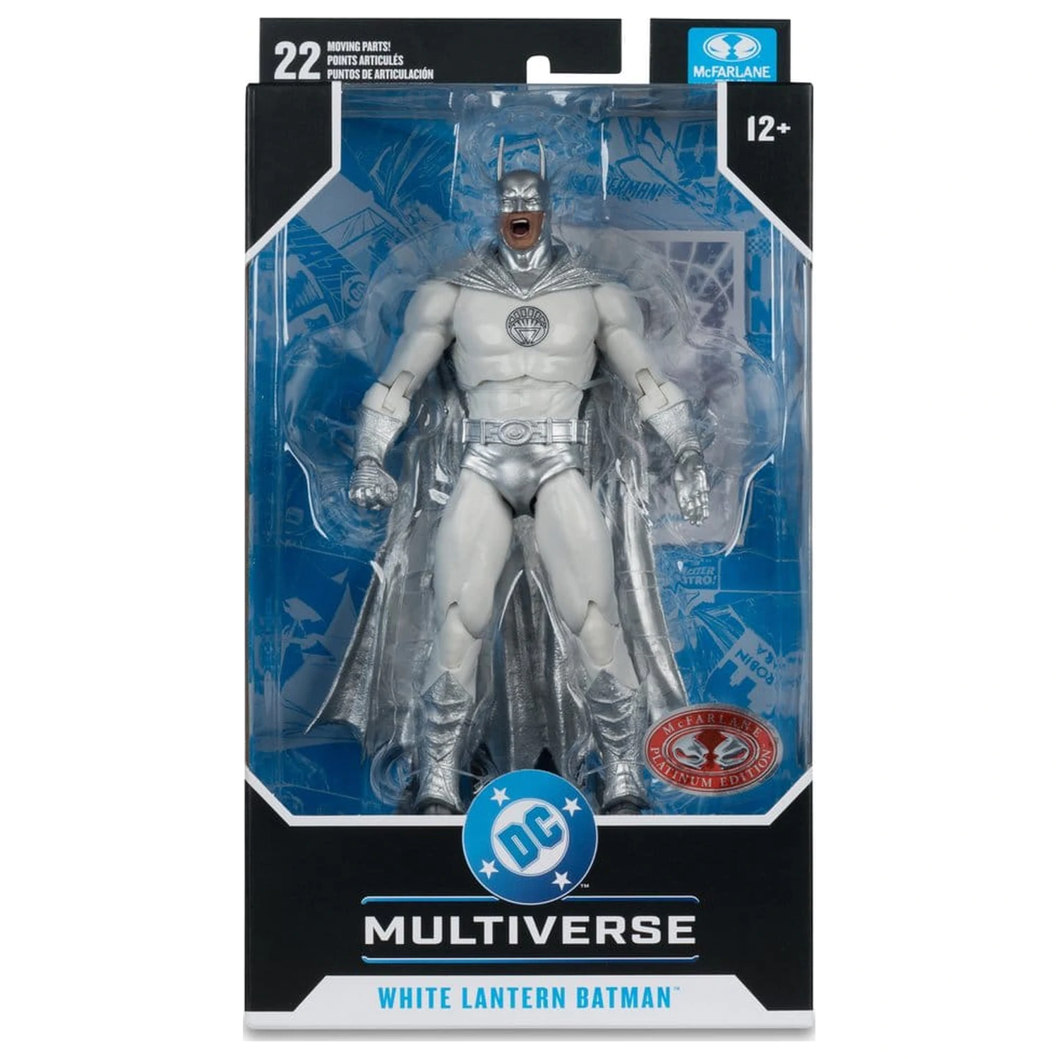 DC Multiverse Action Figure White Lantern Batman (Brightest Day) (Red Platinum Edition) 18 cm product photo