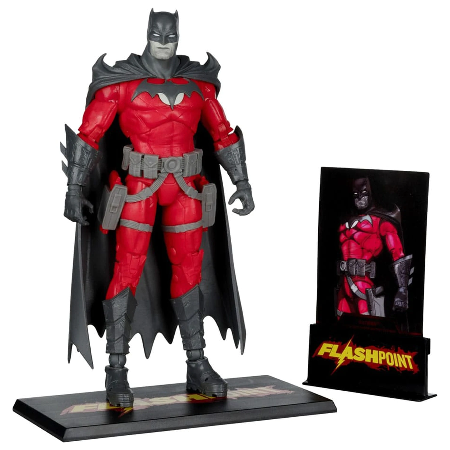 DC Multiverse Action Figure Batman (Flashpoint) (Black & White Accent Edition) (Gold Label) 18 cm product photo