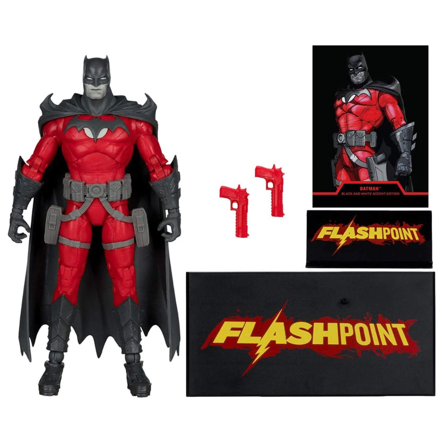 DC Multiverse Action Figure Batman (Flashpoint) (Black & White Accent Edition) (Gold Label) 18 cm product photo