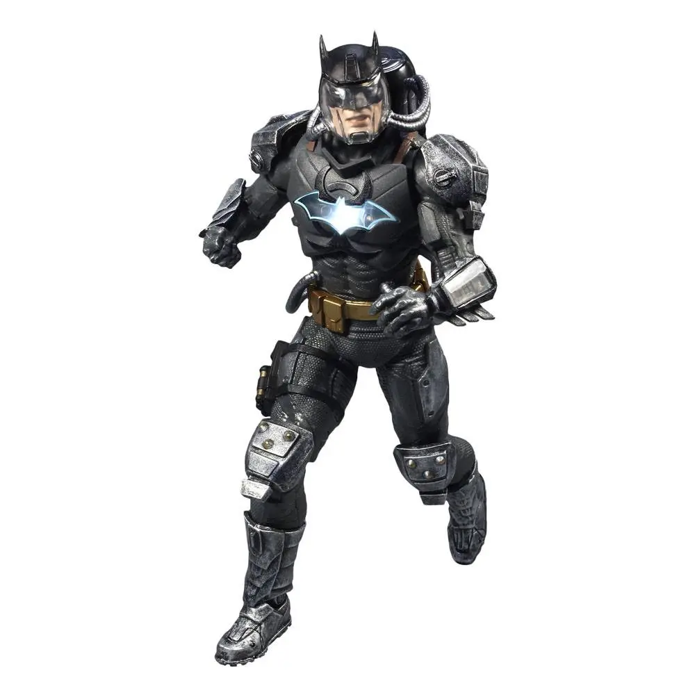 DC Multiverse Action Figure Batman Hazmat Suit Gold Label Light Up Batman Symbol 18 cm product photo